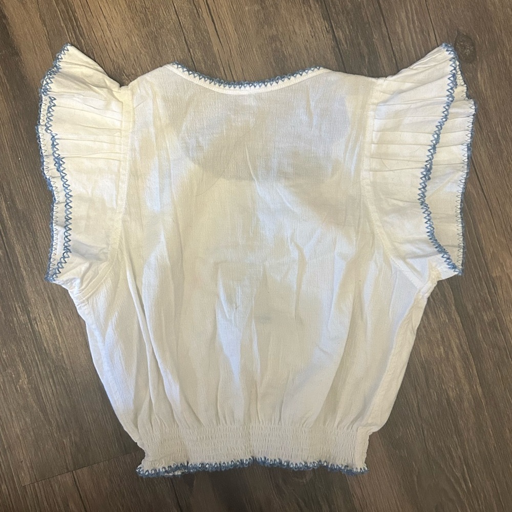 Pretties Tea Towel Ruffle Top - Picture 3 of 4